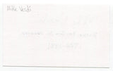 Mike Verdi Signed 3x5 Index Card Autograph Baseball MLB New York Yankees
