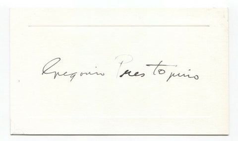 Gregorio Prestopino Signed Card Autographed Signature Artist Painter