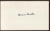 Dean Rusk Signed Index Card Autographed Signature AUTO Secretary of State