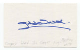 Gregory Ward Signed 3x5 Index Card Autographed Signature Author Writer