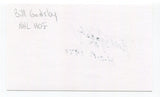 Bill Gadsby Signed 3x5 Index Card Autographed NHL Hockey Detroit Red Wings HOF