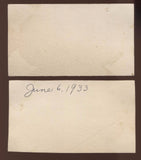 Anton Lang and Hans Lang Signed Cards 1933  Autographed Authentic Oberammergau