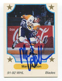 1991 7th Inning Sketch Mark Wotton Signed Card Hockey Autograph NHL AUTO #115