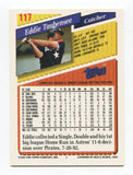 1993 Topps Eddie Taubensee Signed Card Baseball Autographed AUTO #117