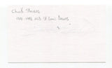 Chuck Stevens Signed 3x5 Index Card Autographed Baseball St. Louis Browns