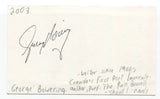 George Bowering Signed 3x5 Index Card Autographed Signature Author Poet