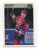 1993 Classic Pro Prospects Jason Miller Signed Card Hockey Autograph AUTO #13