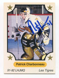 1991 7th Inning Patrick Charbonneau Signed Card Hockey NHL Autograph AUTO #251