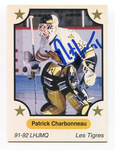 1991 7th Inning Patrick Charbonneau Signed Card Hockey NHL Autograph AUTO #251
