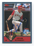 2003 Topps Opening Day Adam Kennedy Signed Card Baseball Autograph MLB AUTO #132