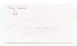 Tracy Woodson Signed 3x5 Index Card Autographed Baseball MLB Los Angeles Dodgers