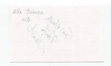 Mike Stenhouse Signed 3x5 Index Card Autographed Baseball Montreal Expos