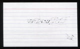 Ed Buckbee Signed 3x5 Index Card Signature Autographed Space and Rocket Center
