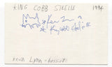 King Cobb Steelie - Kevin Lynn Signed 3x5 Index Card Autographed Signature Band
