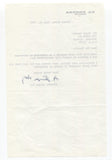 Alberto Gainza Paz Signed Letter TLS  Autographed Signature Argentine Journalist