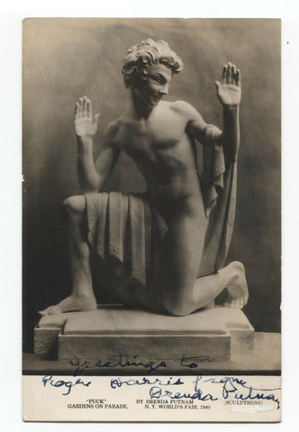 Brenda Putnam Signed Photo Postcard Autographed Signature Artist Sculptor