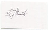 Ed Stroud Signed 3x5 Index Card Autographed MLB Baseball Washington Senators
