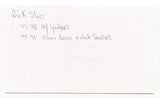 Dick Starr Signed 3x5 Index Card Autographed MLB Baseball New York Yankees