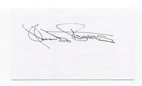 Chuck Stevens Signed 3x5 Index Card Autographed Baseball St. Louis Browns
