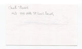 Chuck Stevens Signed 3x5 Index Card Autographed Baseball St. Louis Browns