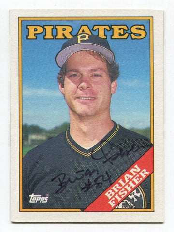 1988 Topps Brian Fisher Signed Card Baseball Autographed AUTO #193