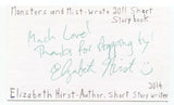 Elizabeth Hirst Signed 3x5 Index Card Autographed Signature Author Writer