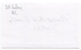 Bullet Bill Dudley Signed 3x5 Index Card Autographed NFL Football Steelers HOF