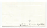 Vladimir Popovic Signed Card Autographed Signature Yugoslavia Politician