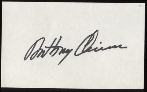 Anthony Quinn Signed Index Card Signature Autographed AUTO