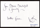 Robert Fulghum Signed Card Autographed Famous "Kindergarten" Book Author