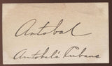 Don Mario Antabal - Antobals Cubans Leader Signed Card 1932 Autographed AUTO
