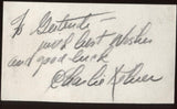 Charlie Kehrer Signed Card  Autographed Orchestra AUTO Signature