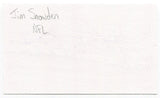Jim Snowden Signed 3x5 Index Card Autographed NFL Football Notre Dame