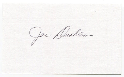 Joe Durham Signed 3x5 Index Card Autographed Baseball Baltimore Orioles
