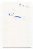 One Horse Blue - Larry Pink Signed 3x5 Index Card Autographed Signature