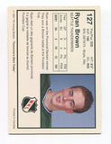 1991 7th Inning Sketch Ryan Brown Signed Card Hockey Autograph NHL AUTO #127