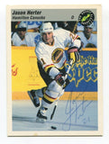 1993 Classic Pro Prospects Jason Herter Signed Card Hockey Autograph AUTO #58
