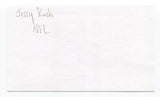 Jerry Rush Signed 3x5 Index Card Autographed NFL Football Detroit Lions
