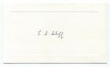 Leonard I. Schiff Signed Card Autographed Physicist Quantum Mechanics NASA