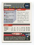 2003 Topps Total J.C. Romero Signed Card Baseball Autographed MLB AUTO #670