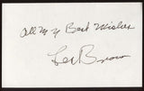 Les Brown Signed Index Card Signature Autographed AUTO