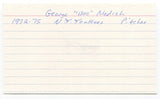 George "Doc" Medich Signed 3x5 Index Card Autographed Baseball New York Yankees