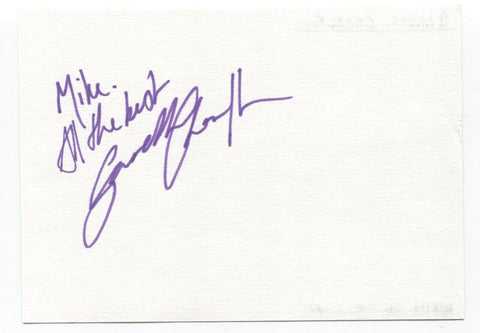 Gareth Charlton Signed Page Autographed Signature Inscribed "To Mike"