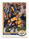 1991 Upper Deck Frank Stams Signed Card Football Autograph NFL AUTO #332