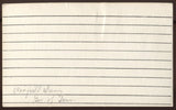 Winfield Dunn Signed Index Card Autographed Signature AUTO United States Senator