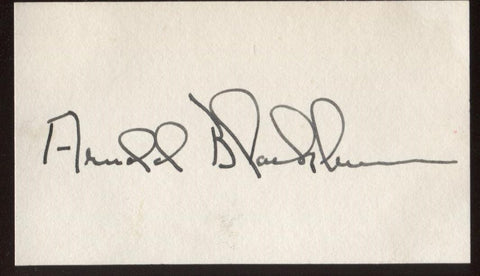 Arnold Blackburn Signed Card  Autographed Orchestra AUTO Signature Organist