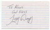 Tony Dungy Signed 3x5 Index Card Autographed Signature Football Coach HOF
