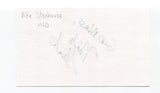 Mike Stenhouse Signed 3x5 Index Card Autographed Baseball Montreal Expos