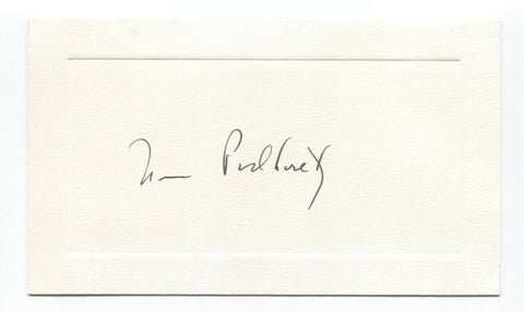 Norman Podhoretz Signed Card Autographed Signature Writer Pundit
