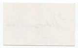 Marilyn Wallace Signed 3x5 Index Card Autographed Signature Author Novelist